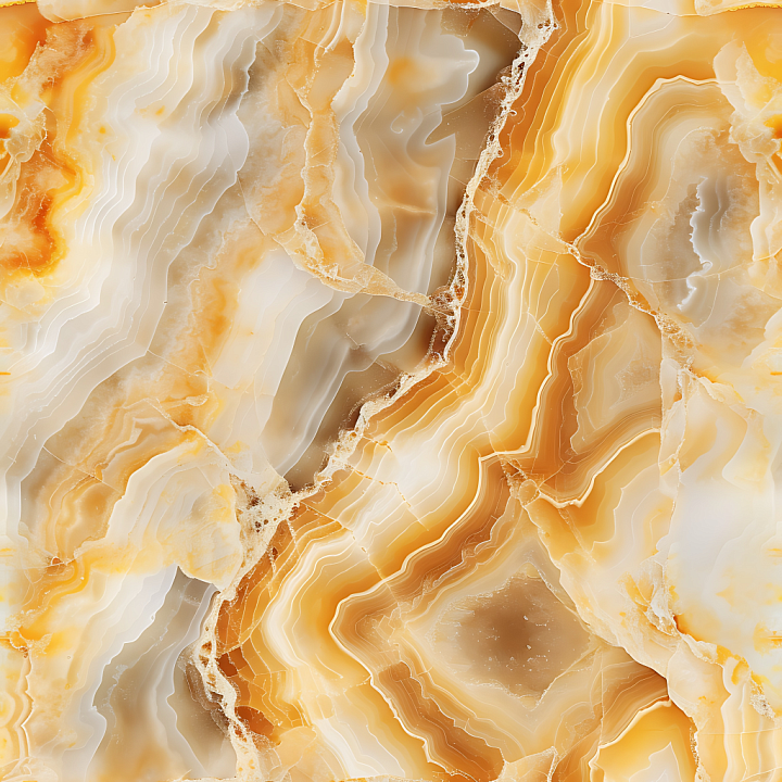 Honey Onyx Marble with Warm Amber Veins seamless PBR texture preview
