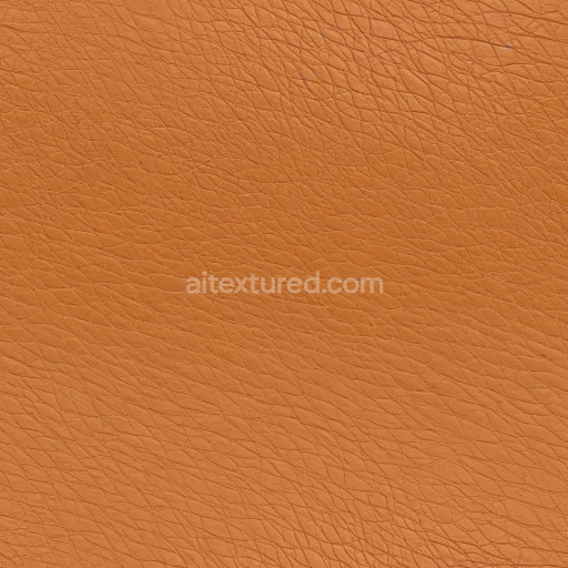 Seamless 3D Smooth Tan Leather PBR Texture with Fine Grain and Soft Wrinkles
