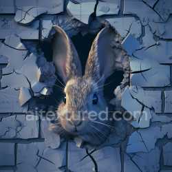 seamless Seamless 3D Cracked and Holes PBR Texture of Blue Plaster with Jagged Chipped Edges texture 8k free download PBR