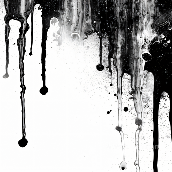 Alcohol Ink PBR Texture Featuring Black and White Drip Flow Alcohol ink texture preview