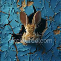 seamless Seamless 3D Cracked Blue Painted Surface with Jagged Holes PBR Texture texture 8k free download PBR