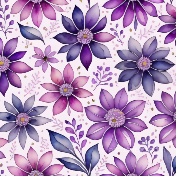 Purple Flower Pattern in Soft Fabric Style Seamless Texture Purple Flower texture preview