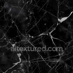 seamless Seamless 3D Black Marquina Marble PBR Texture with Fine White Veins texture 8k free download PBR