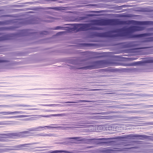 Water PBR Texture with Calm Purple Ocean Surface and Soft Highlights seamless Water PBR texture
