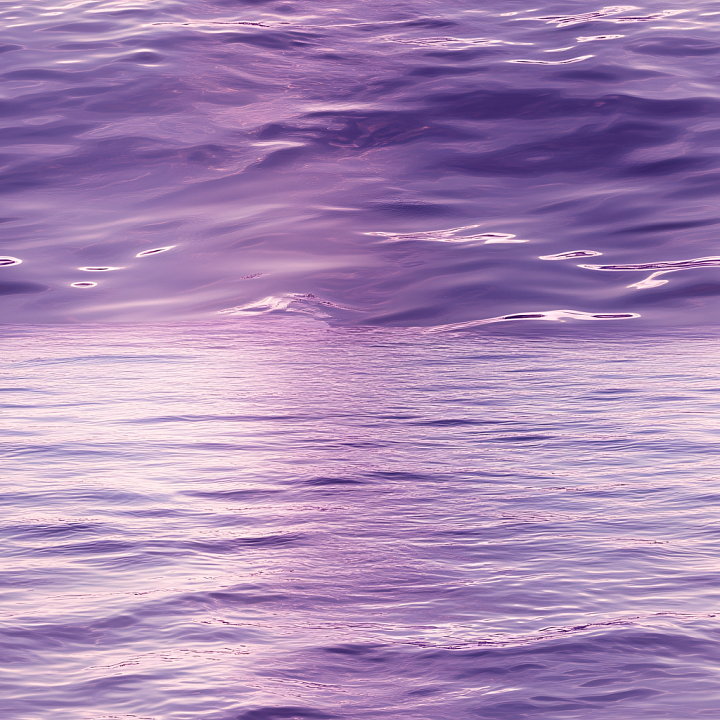 Water with Calm Purple Ocean Surface and Soft Highlights seamless PBR texture preview