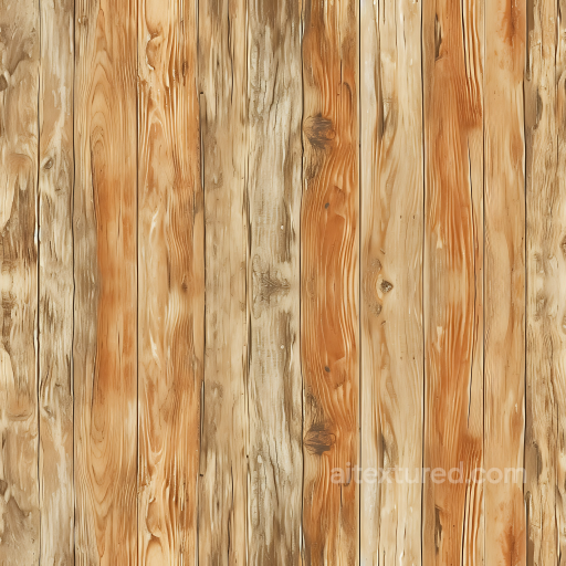 Weathered Pine Wood Planks PBR Texture with Knots and Grain Detail seamless Wood PBR texture
