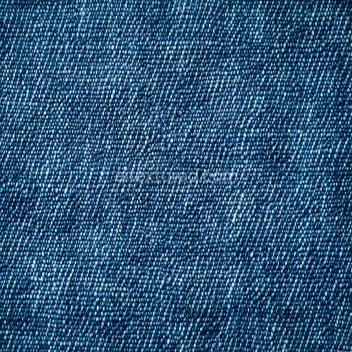 Seamless 3D PBR cracked denim fabric texture with worn blue weave detail