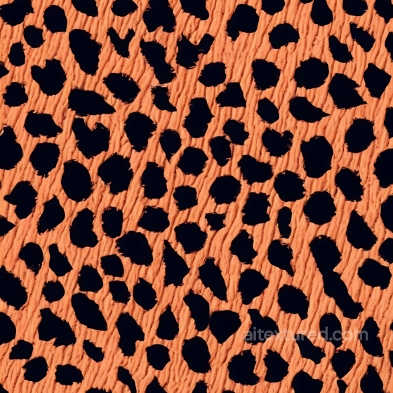 Leopard Print Fabric Texture in Orange and Black Leopard Print texture preview