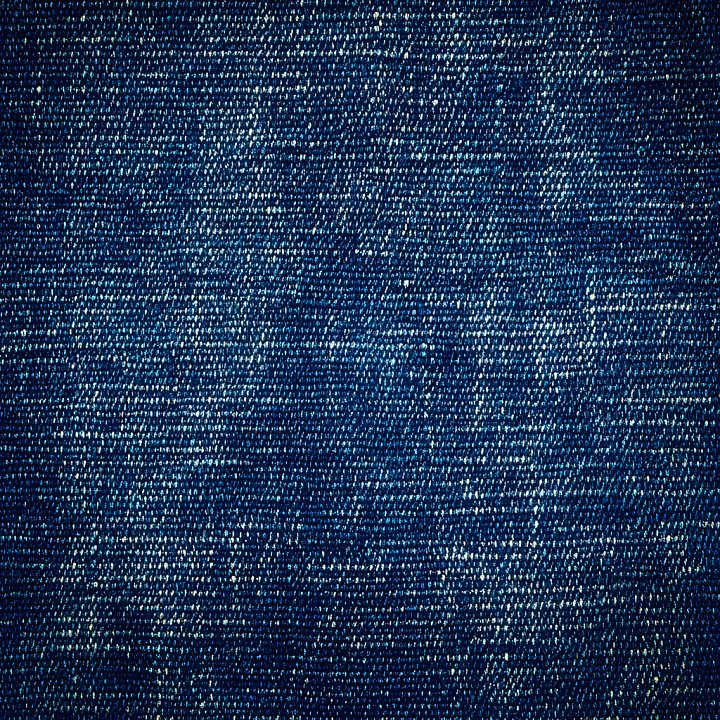 Cracked Denim Fabric with Worn Blue Cotton Weave seamless PBR texture preview