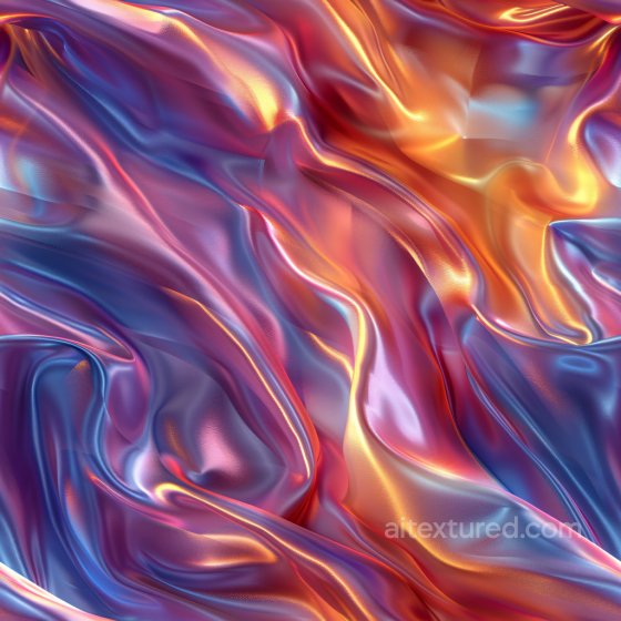 Glossy Iridescent Fabric Seamless Texture with Colorful Highlights Glossy texture preview