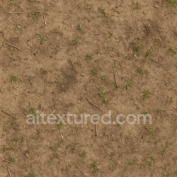 seamless Seamless 3d texture pbr 8k dirt dusty with muddy spots and fallen twigs natural trail surface texture 8k free download PBR