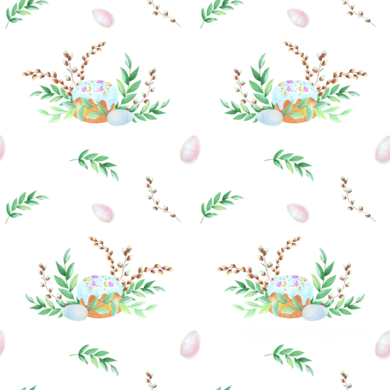 All Christmas Digital paper Texture of Watercolor Easter Floral Elements with Greenery an… All Christmas Digital paper texture preview