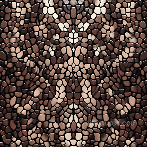 Skin PBR Texture Featuring Detailed Organic Scale Patterns and Smooth Glossy Surfaces seamless Skin PBR texture