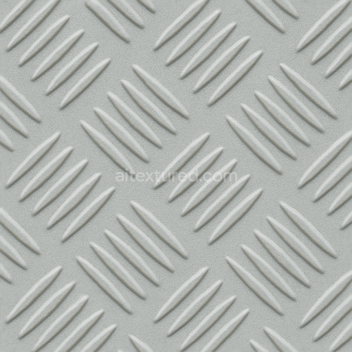 Seamless 3d texture pbr 8k tactile plate raised lines on powder coated light gray aluminum sheet