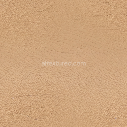 Seamless 3D PBR Texture of Soft Beige Pebbled Leather with Fine Grain and Matte Finish