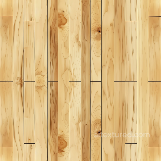 Pine Wood PBR Texture Featuring Natural Knots and Light Grain Pattern seamless Wood PBR texture