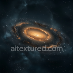 seamless Seamless 3D Galaxy PBR Texture Featuring Glowing Orange Nebula and Starfield texture 8k free download PBR