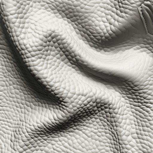 White Pebbled Leather PBR Texture with Natural Grain and Wrinkles seamless Leather PBR texture
