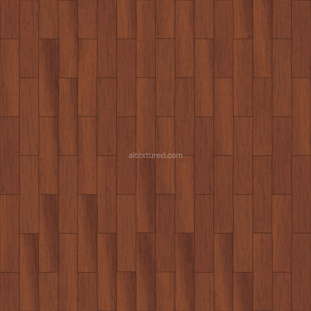 Seamless wood floor PBR texture with rich grain detail