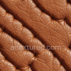 seamless Seamless 3D PBR Quilted Vintage Brown Leather Texture with Aged Wrinkled Grain texture 8k free download PBR