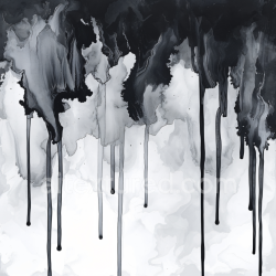 seamless Seamless 3D Alcohol Ink PBR Texture with Black and White Ink Drips and Wisps texture 8k free download PBR