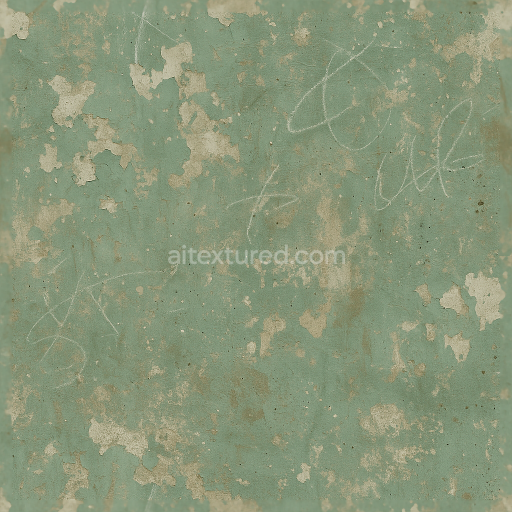 Seamless 3d texture pbr 8k paint fade and color bleeding with paint brush strokes and paint chips
