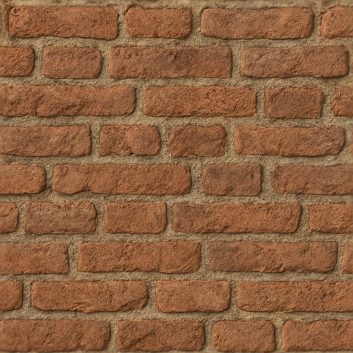 Exposed Brick Rough Rustic Weathered Wall Surface seamless PBR texture preview
