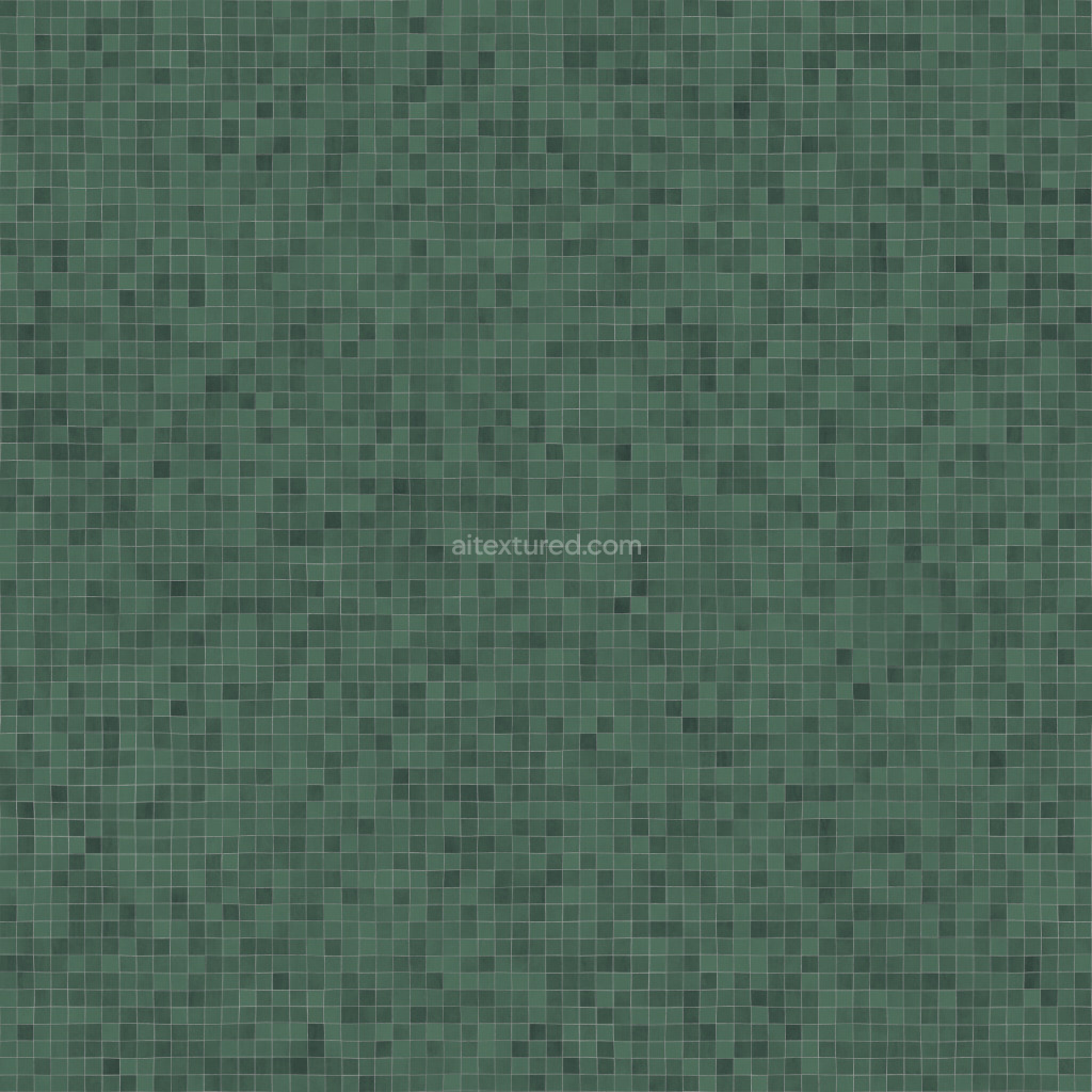Seamless PBR tiles texture in green color