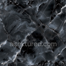 seamless Seamless 3D Black Natural Marble PBR Texture with Subtle Veins and Glossy Finish texture 8k free download PBR