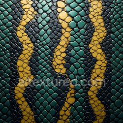 seamless Seamless 3D PBR Texture of Stylized Glossy Reptile Skin with Distinctive Scaled Pattern texture 8k free download PBR