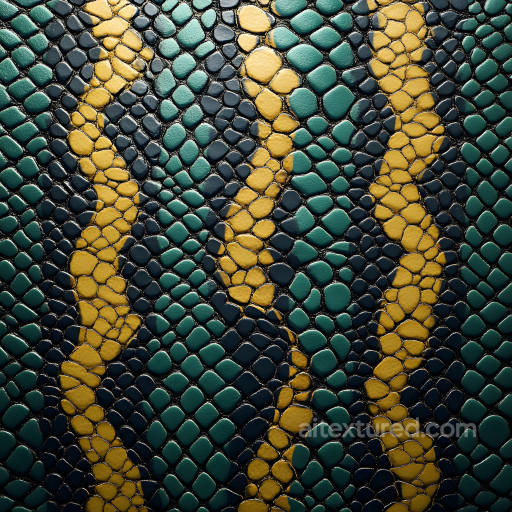 Stylized Glossy Reptile Skin Seamless Texture with Distinctive Scaled Pattern seamless Skin PBR texture