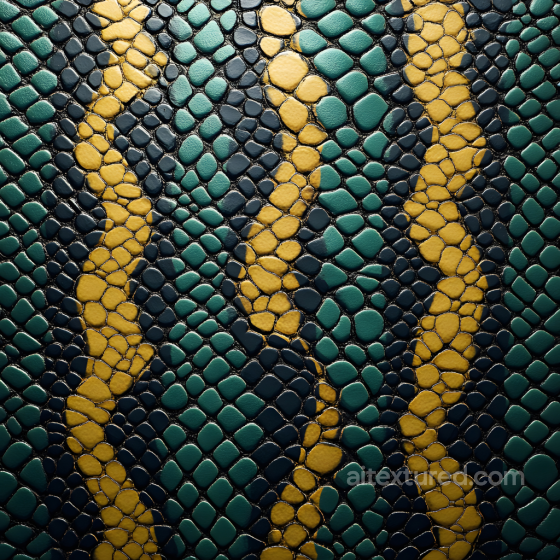 Stylized Glossy Reptile Skin Seamless Texture with Distinctive Scaled Pattern Skin texture preview