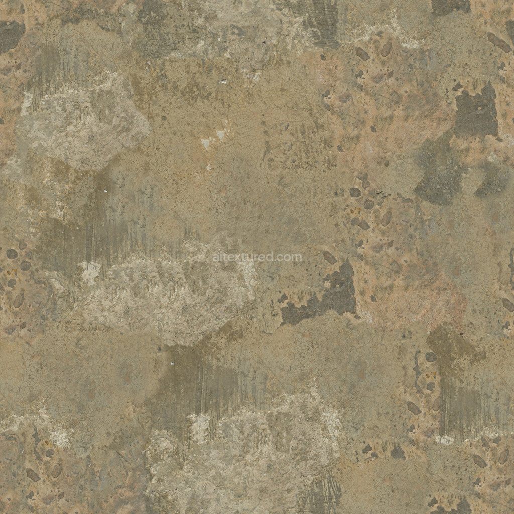 Seamless concrete PBR texture with weathered appearance
