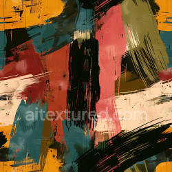 seamless Seamless 3D Stylized Abstract Camouflage PBR Texture with Bold Brushstroke Pattern and Earth Tones texture 8k free download PBR