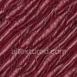 seamless Seamless 3D Quilted Burgundy Leather PBR Texture with Detailed Wrinkles and Stitching texture 8k free download PBR