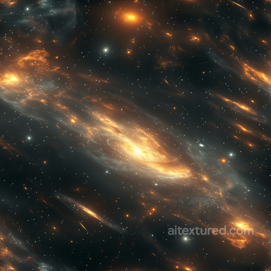 Space PBR Texture Featuring Dynamic Glowing Nebula and Starfield Star, space, planets texture preview
