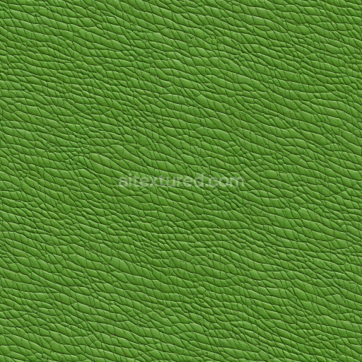 Seamless 3D bright green pebbled leather PBR texture with fine grain detail