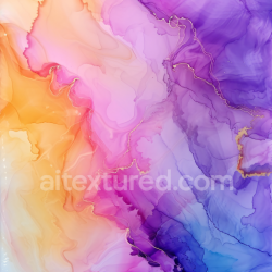seamless Seamless 3D Alcohol Ink PBR Texture Featuring Fluid Purple, Pink, and Orange Waves texture 8k free download PBR