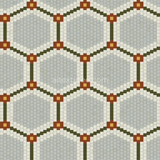 Preview — Vintage Tile Texture with Hexagonal Pattern for Restaurants | Free PBR
