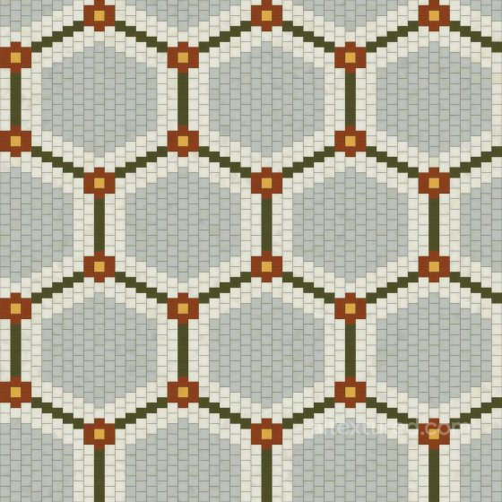 Vintage Tile Texture with Hexagonal Pattern for Restaurants | Free PBR Tile texture preview