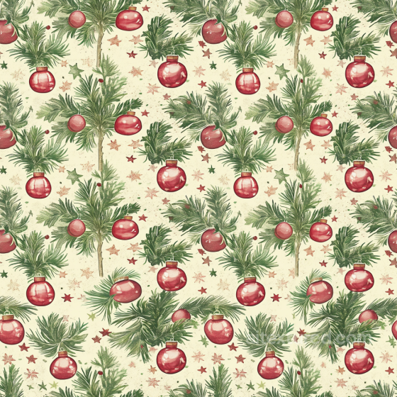 Christmas Vintage Texture of Vintage Christmas Ornaments and Pine Branches Christmas vintage texture preview