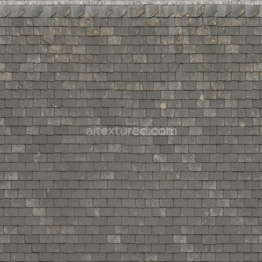 Slates Even Tiles — Slate Roof Tiles Even Tiles Slate — PBR seamless 3D texture