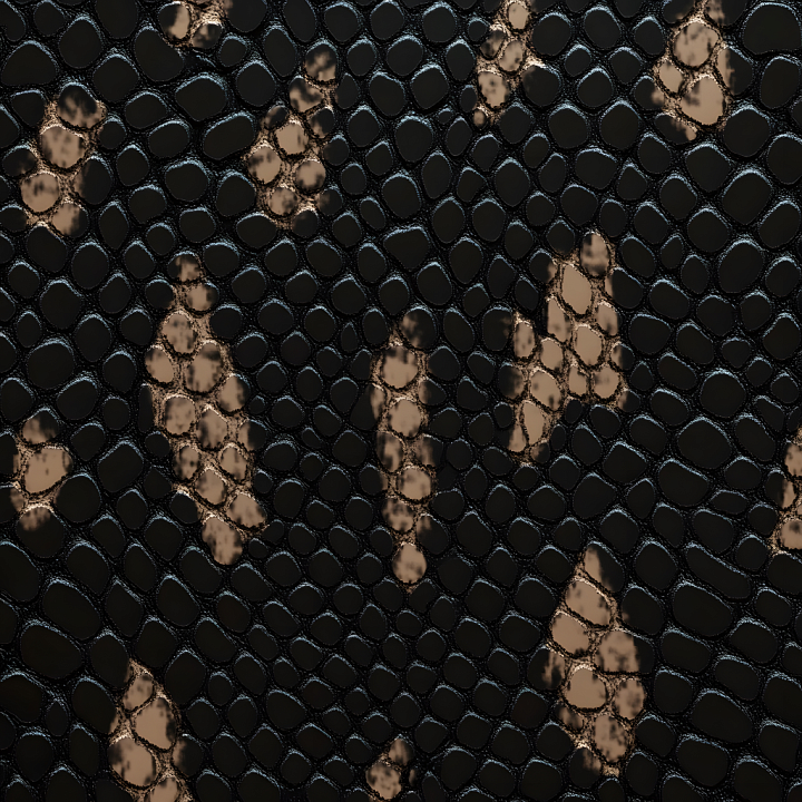Reptilian Skin with Smooth Scaled Surface and Brown Patch Variations seamless PBR texture preview