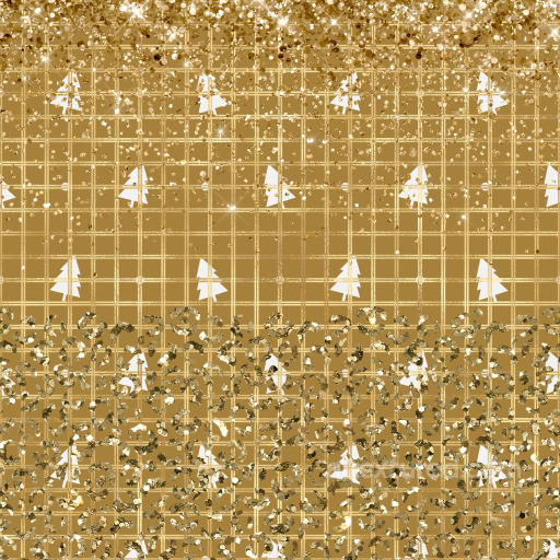 Golden Glitter Digital Paper Texture with Christmas Tree Pattern seamless All Christmas Digital paper PBR texture