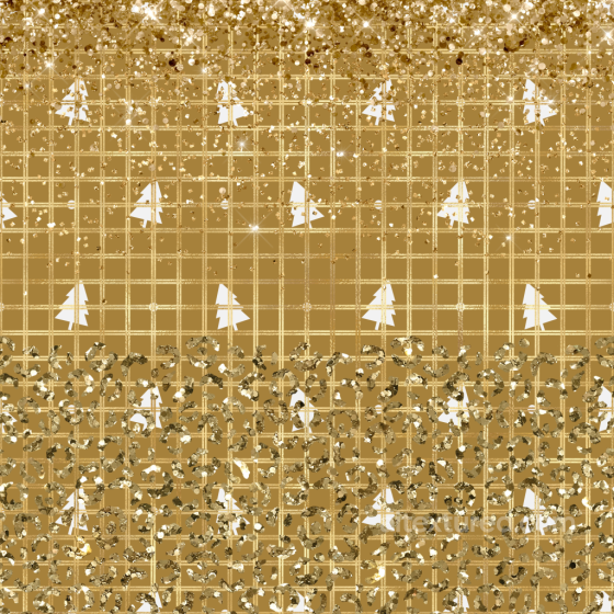 Golden Glitter Digital Paper Texture with Christmas Tree Pattern All Christmas Digital paper texture preview