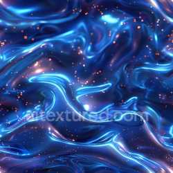 seamless Seamless 3D PBR Glossy Blue Liquid Texture with Flowing Waves and Sparkling Particles texture 8k free download PBR