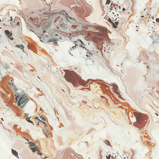 Fiorito Natural Marble Color PBR Texture with Warm Veins seamless Marble PBR texture