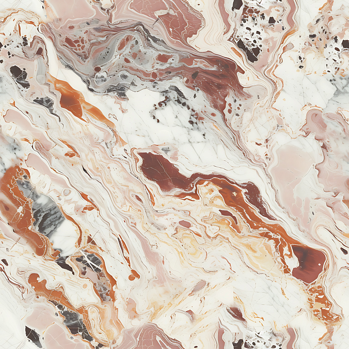 Fiorito Natural Marble Color with Warm Veins seamless PBR texture preview