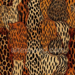 seamless Seamless 3D PBR Leopard Print Fabric Texture with Warm Earth Tones texture 8k free download PBR