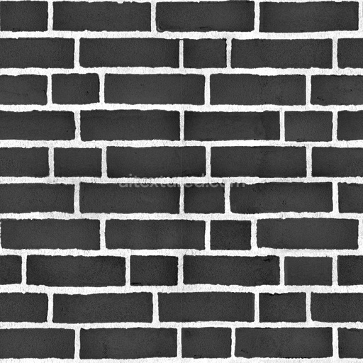 Seamless Black brick wall 17 by Share Textures – PBR 3D Texture (8K ready)